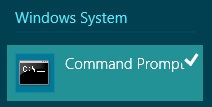 Windows 8 Command Prompt