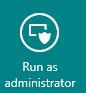 Windows 8 Run as Administrator