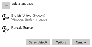 select a language