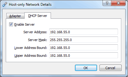 Host-Only adapter DHCP