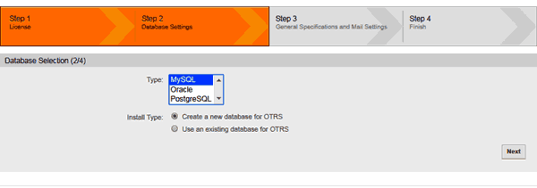 Database Selection