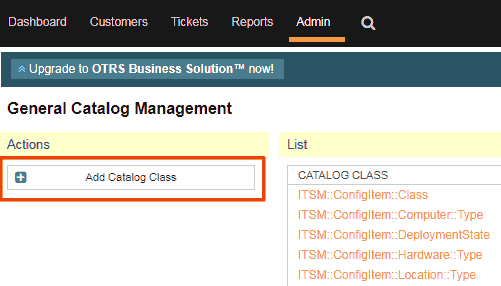 Add Catalog Class