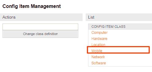 Config Item Management