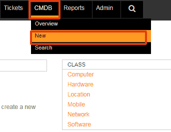 New CMDB Item