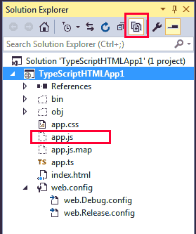 JavaScript output from TypeScript