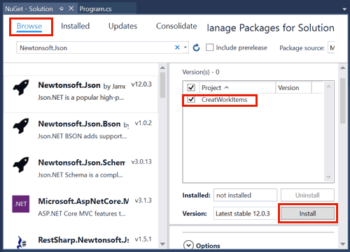 Nuget Package Manager