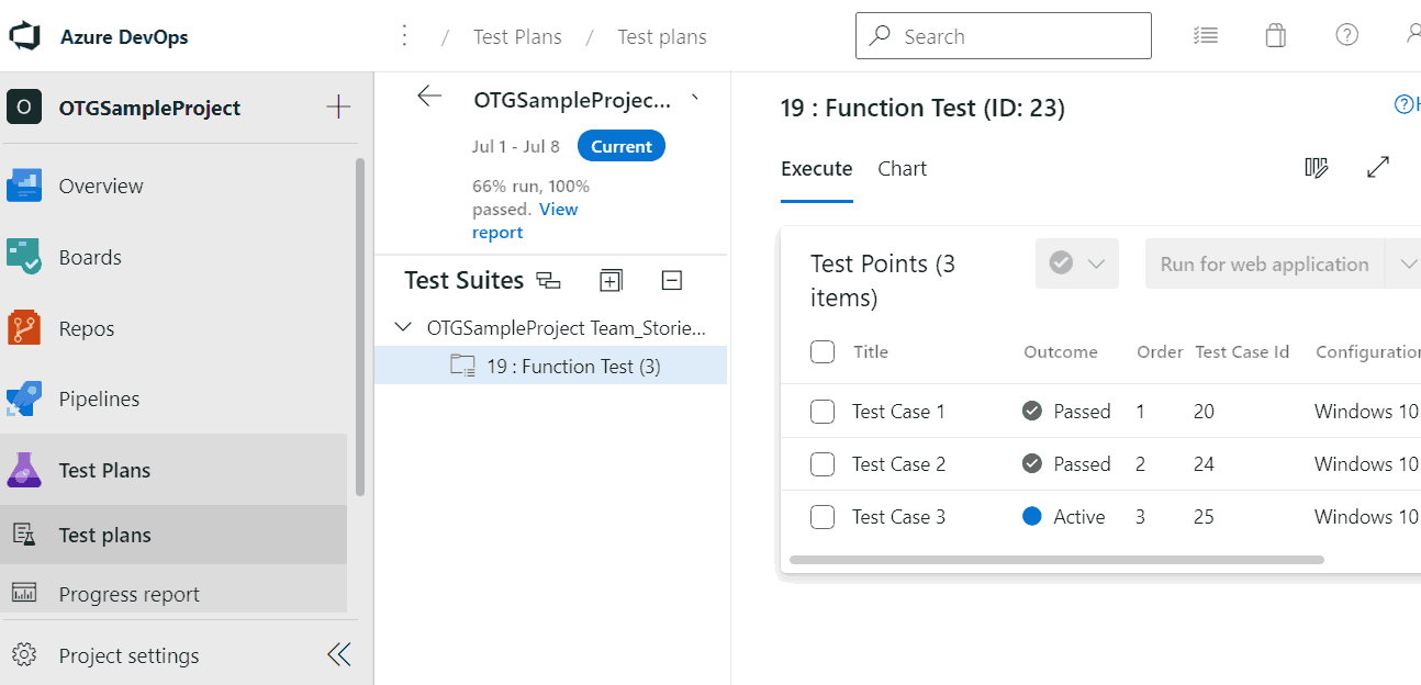 Azure Test Case Details