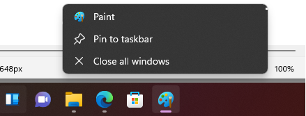 Pin to taskbar