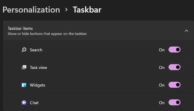 Hide Taskbar apps