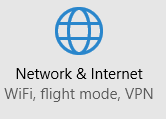 windows 10 network & internet