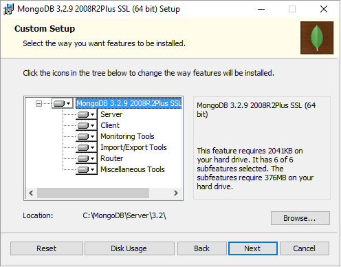 MongoDB Custom Install